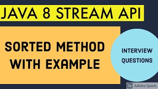 @aslearning4818 Sorted method in Java 8 Stream API / JAVA 8 INTERVIEW QUESTIONS