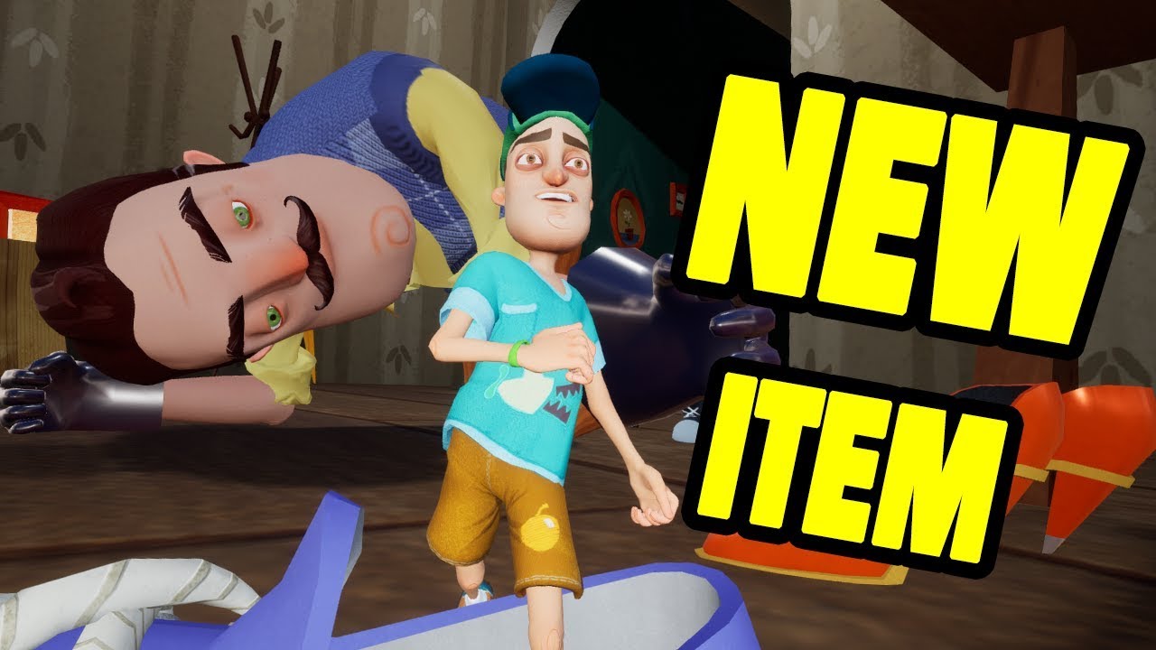 Hello Neighbor Act 1 New Item Becoming Very Tiny Mod Youtube - video game news hello neighbor roblox act 1