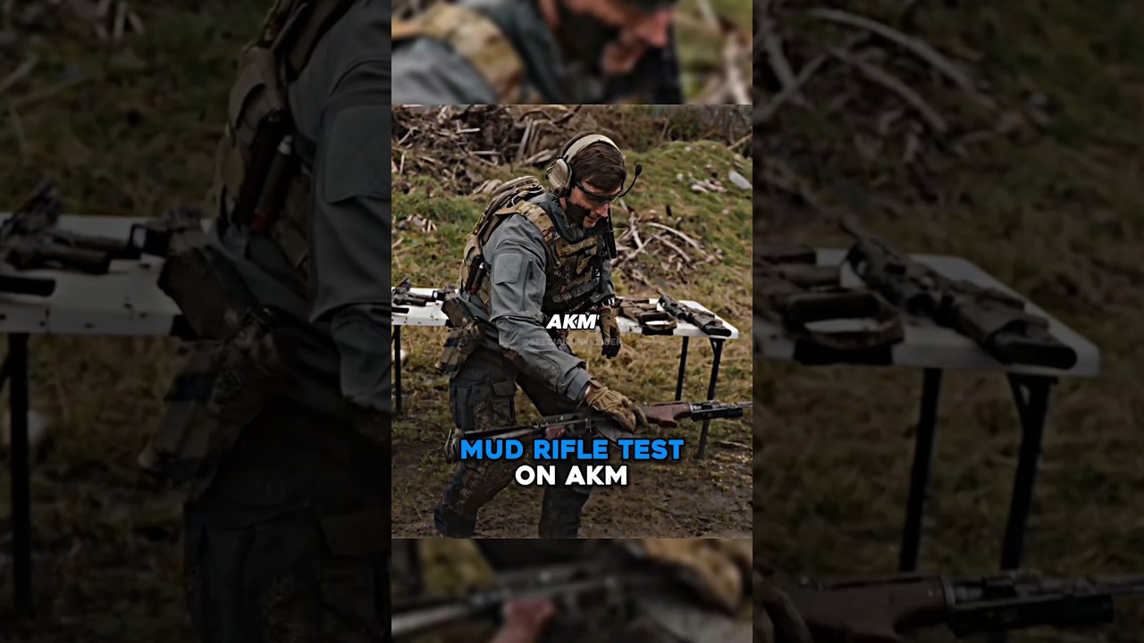 Mud Rifle Test On AKM