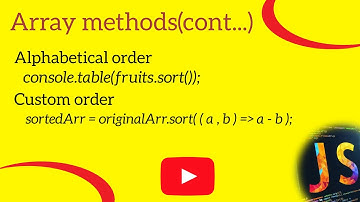 Sorting (Custom and Alphabetical)