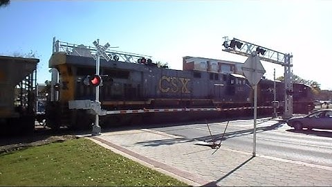 CSX Teco Coal Train Goes Through New Quad Crossings
