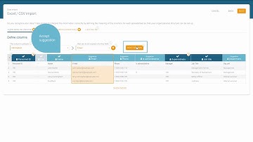 orginio data import: Creating your first org chart
