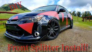 DIY Front Splitter Install On My 2014 Scion tC2.5