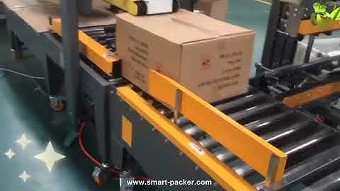 Automatic H type carton box sealing machine box edge side tape sealing packing line