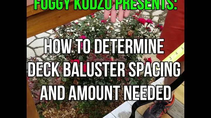 How To Easily Determine Deck Baluster Spacing and Amount of Balusters Needed