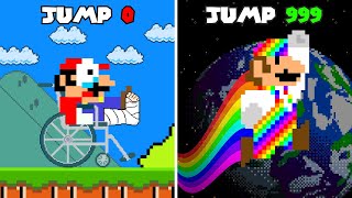 Poor Mario But Every Moon Upgrading GOD MARIO To HIGHEST JUMP EVER