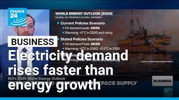 IEA reports shows rising demand for electricity, need for energy diversity • FRANCE 24 English