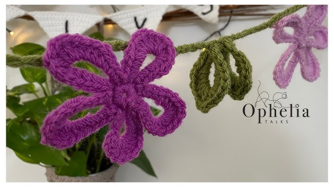 Flower Necklace #3 · How To Knit Or Crochet A Knit Or Crochet Necklace ·  Yarncraft on Cut Out + Keep