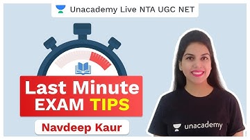 UGC NET SEP 2020 | Last Minute Tips | Paper 1 | Navdeep | Unacademy Live