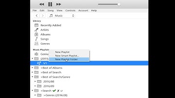 How to create a folder in iTunes 12.10.2.3