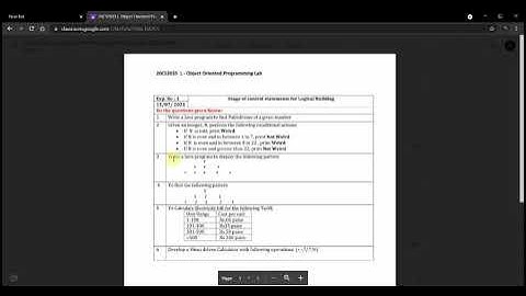 Usage of control statements for logical building