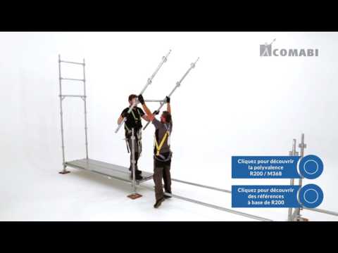 Lot échafaudage façadier 104 M² MEDIUM - R200 - Garde-corps monoblocs - TUBESCA COMABI vidéo