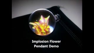 Glass Implosion Flower Pendant Demo - Resilience Glass