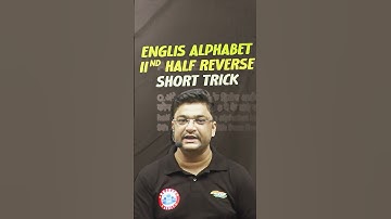English Alphabet 2nd Half Reverse | Alphabet Series Short Trick | Reasoning For SSC