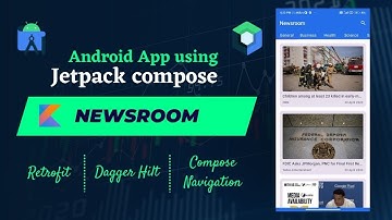 Newsroom Android App using Jetpack Compose | Hindi/Urdu | Android | Kotlin | Retrofit | Dagger Hilt
