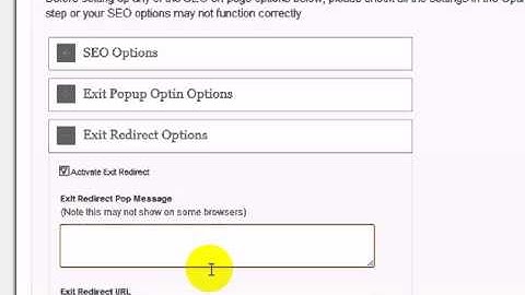 OptimizePress Exit Redirect Tutorial