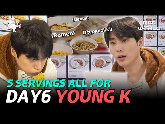 [C.C.] DAY6 YOUNG K eats a bunch of snacks in an internet cafe #DAY6 #YOUNGK class=