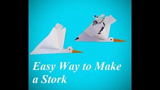 Cocor Din Hârtie Ușor How To Make Beutiful Crane Storkvery Easy Diy Crafts