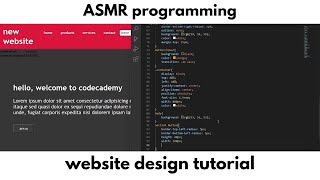 ASMR programming | website design using html and css | website design step by step tutorial