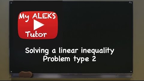 Solving a Linear Inequality Problem Type 2