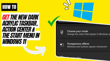 How to Get the New Dark Acrylic Taskbar & Start Menu in Windows 11! 🖤✨ | 2025 Guide 🔥