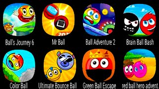 Balls Journey, MrBall, Ball Adventure, Brain Ball Bash, Color Ball, Utimade Bounce Ball, Green Ball screenshot 4