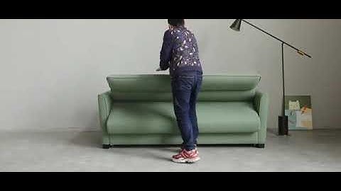 One step sofa bed mechanism