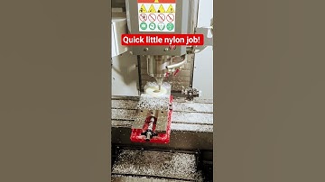 quick little nylon job on the haas mini mill!!! #cnc #haas #cncmachine