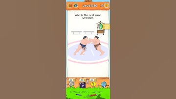 Braindom 2 level 180 who is the real sumo wrestler? walkthrough solution