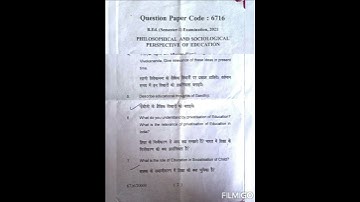 #previous year question paper-1st #B.Ed first semester #Lucknow university