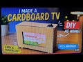 Make a Easy Cardboard LED TV, Easy and Fun project for School, 100 % DIY