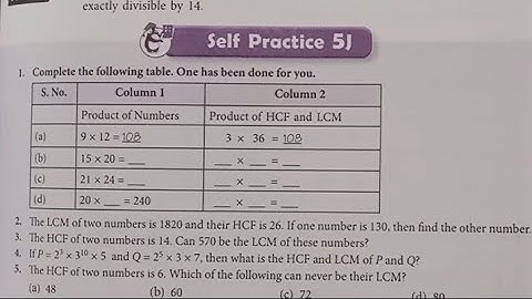 New learning composite mathematics class6 self practice5j |schand maths class6| ex5j |  prime time 