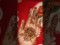 Front hand mehedi design simple and easy #youtubeshorts #flowers #mehmdi