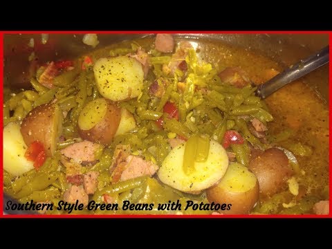 IN keke's kitchen #110 Southern Style Green Beans with Potatoes ▌Smoked Sausage & Bacon