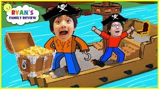 Lets Play Roblox With Ryans Family Review Build A Boat For Treasure