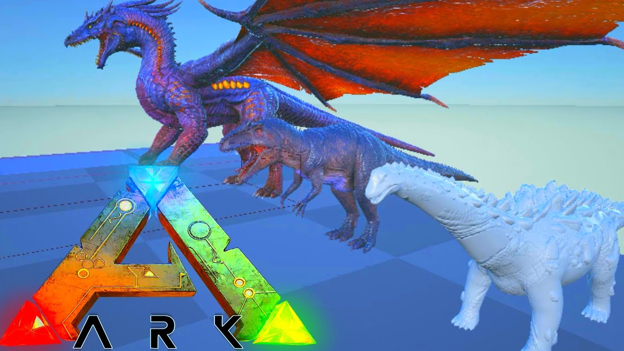 The True King Ark Dev Kit Titan Vs Dragon Size Comparison Titanosaurus Vs Dragon Youtube