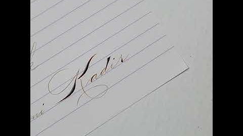 Spencerian Calligraphy Name Request
