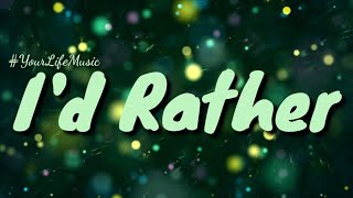 I'd Rather - Luther Vandross (Johann Mendoza Cover) Lyrics