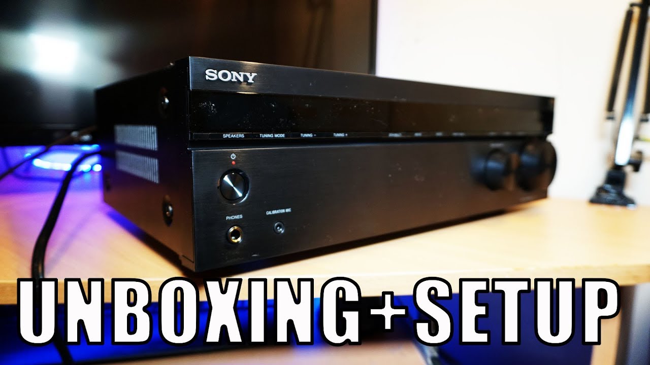 Sony AV Receiver STR DH590 Unboxing and Setup - YouTube