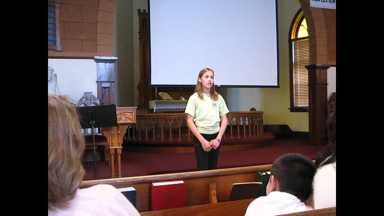 Bethie singing Over the Rainbow