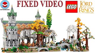 LEGO Icons 10316  Lord of the Rings Rivendell - LEGO Speed Build Review