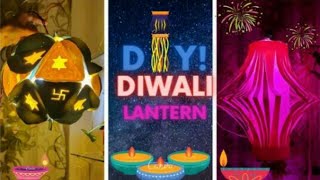 diy diwali lantern#2 types of lantern#diwali special video#fun# easy paper crafts#super easy screenshot 4
