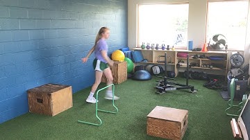 DEPTH DROP TO HURDLE TO BOX JUMP