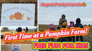 Our First Pumpkin Farm in Canada 🎃 Free Train Ride & Hot Choco | Filipino Family Vlog