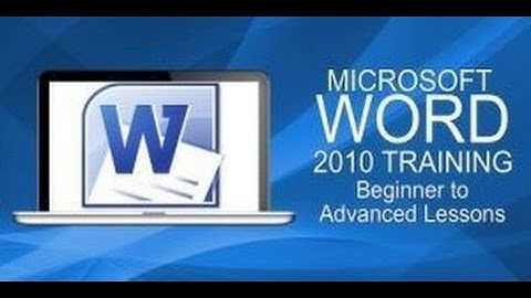 Microsoft Word Tutorial for Beginners - How to Use Microsoft Word 2010: Lesson 1 & 2