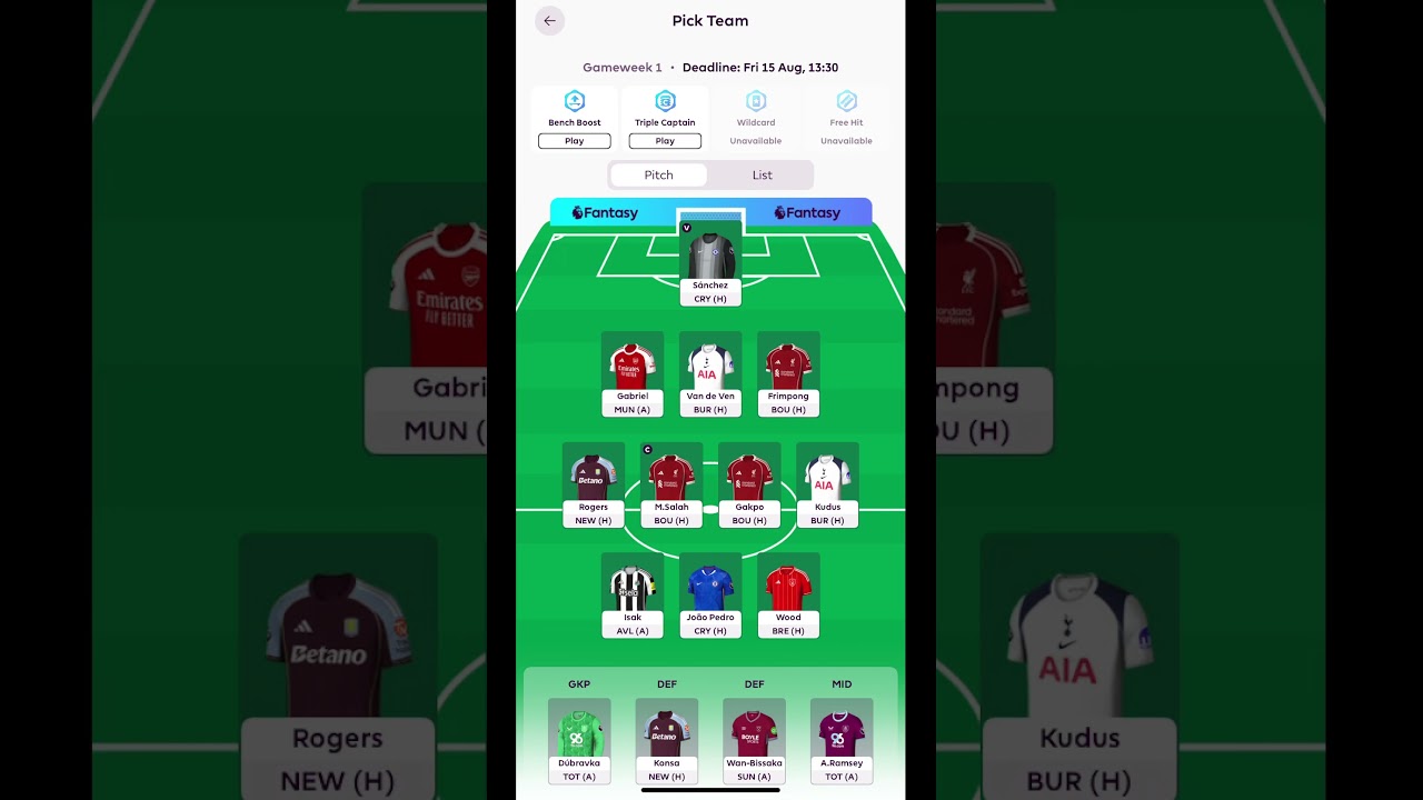 RATE MY FPL DRAFT🔥🔥🔥🔥
