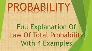 3 Probability: Understanding Law Of Total Probability With 4 Examples