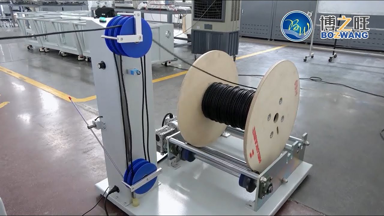 BZW-F12 Fully Automatic Wire Feeder & Take-up Machine - YouTube