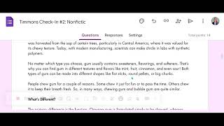 Timmons Check-In #2: Nonfiction - Google Forms - Screencastify - October 14, 2025 12:57 PM