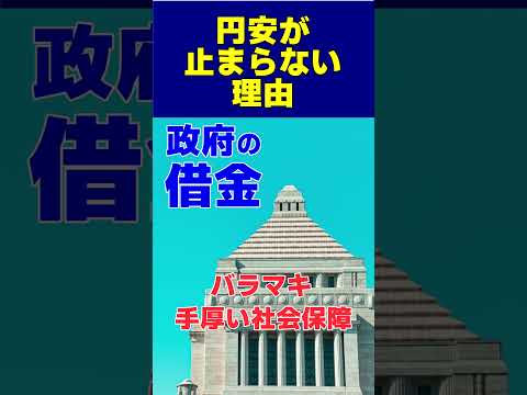 円安が止まらない理由 #shorts ＃インフレ ＃金利